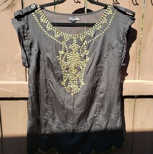 Embellished Black Tunic